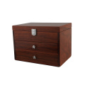 DS Hot Sale High End Rosewood Custom Dressing Case With Two Drawers